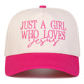 Just A Girl Who Loves Jesus Embroidered Baseball Cap