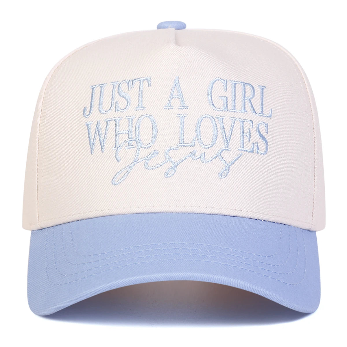 Just A Girl Who Loves Jesus Embroidered Baseball Cap