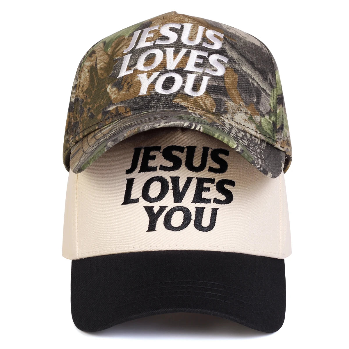 Jesus Loves You Embroidered Baseball Cap