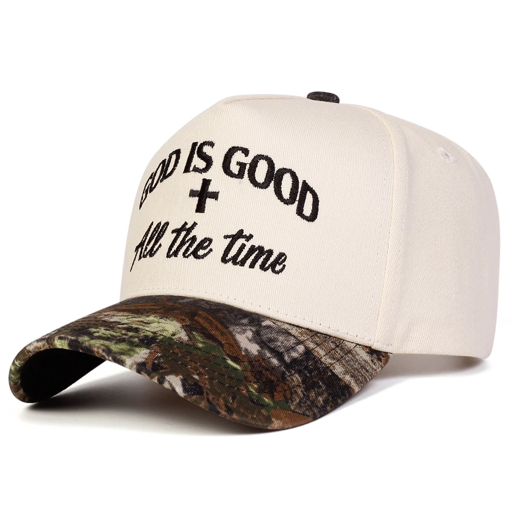 God Is Good Embroidered Baseball Cap